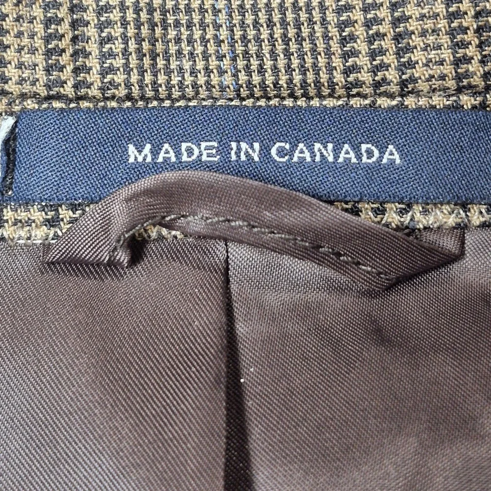 VTG Ralph Lauren Men's 42L Silk Wool Glen Plaid Sport Coat Blazer Preppy Classic
